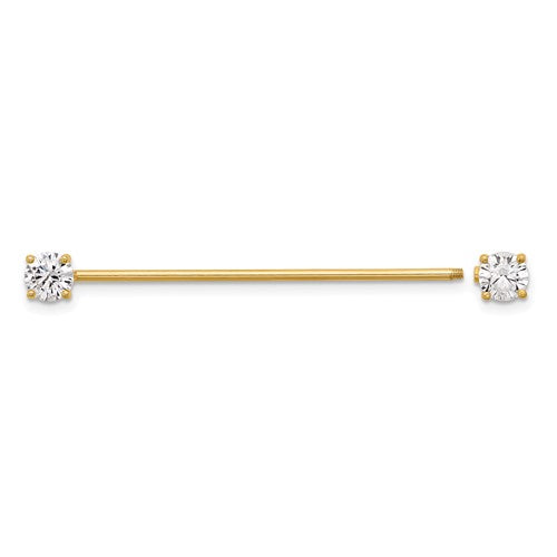 14k-16-gauge-polished-3mm-cz-industrial-body-jewelry-SolomonJeweler-Wichita-KS-CustomJewelry