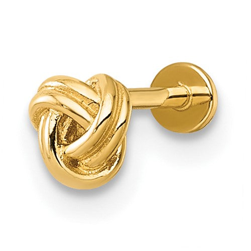 14k-18-gauge-polished-love-knot-labret-stud-SolomonJeweler-Wichita-KS-CustomJewelry