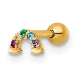 14k-18-gauge-polished-multicolor-cz-and-created-ruby-rainbow-labret-stud-SolomonJeweler-Wichita-KS-CustomJewelry