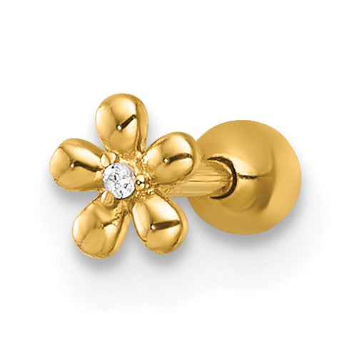 14k-18-gauge-polished-cz-flower-labret-stud-SolomonJeweler-Wichita-KS-CustomJewelry