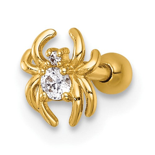 14k-16-gauge-polished-cz-spider-labret-stud-SolomonJeweler-Wichita-KS-CustomJewelry