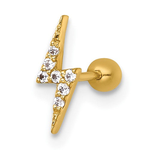 14k-21-gauge-polished-cz-lightning-bolt-labret-stud-SolomonJeweler-Wichita-KS-CustomJewelry