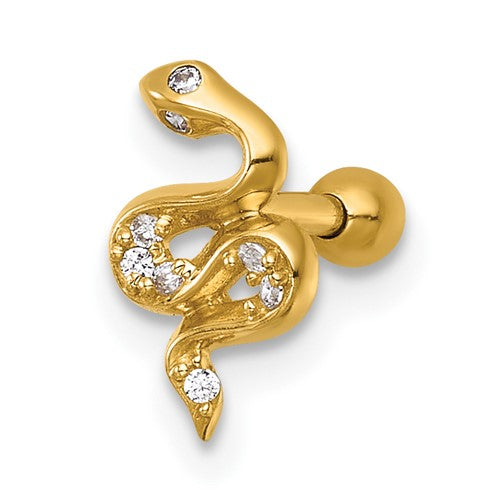 14k-16-gauge-polished-cz-snake-labret-stud-SolomonJeweler-Wichita-KS-CustomJewelry