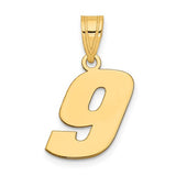 14k-polished-block-number-9-pendant-SolomonJeweler-Wichita-KS-CustomJewelry