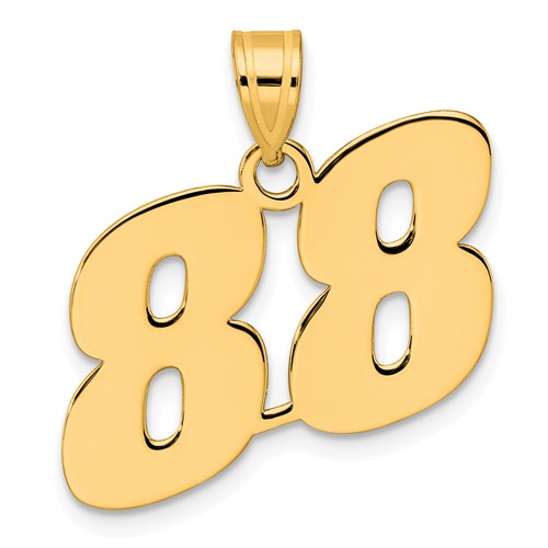 14k-polished-block-number-88-pendant-SolomonJeweler-Wichita-KS-CustomJewelry