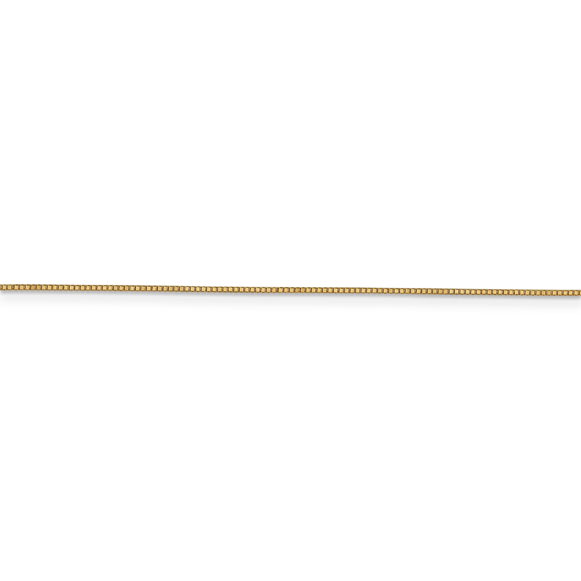 14k .7mm Box with Lobster Clasp Chain - Solomon Jewelers