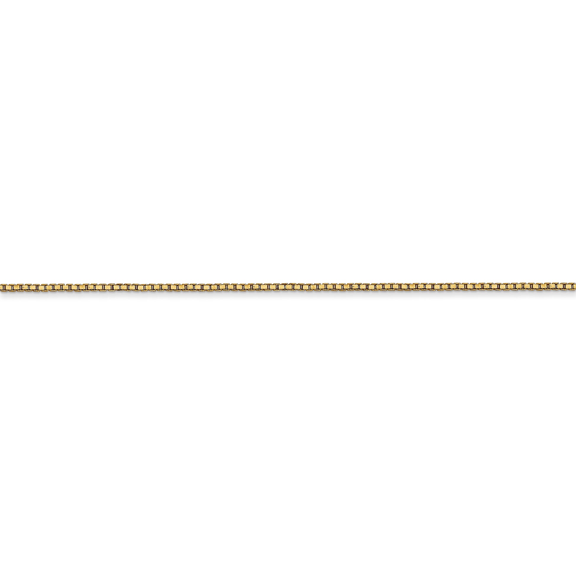 14k .9mm Box with Lobster Clasp Chain - Solomon Jewelers