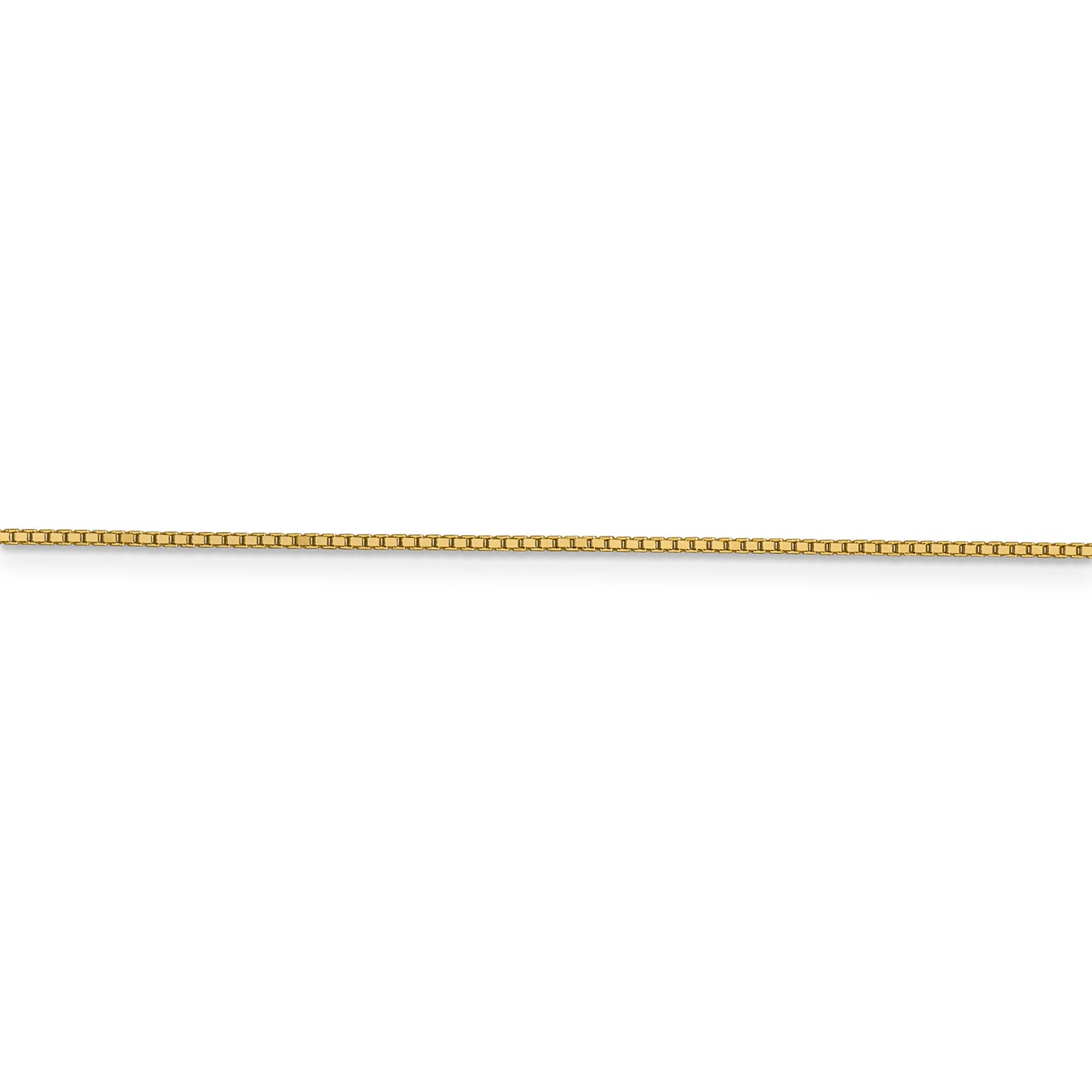 14k .95mm Box Chain - Solomon Jewelers
