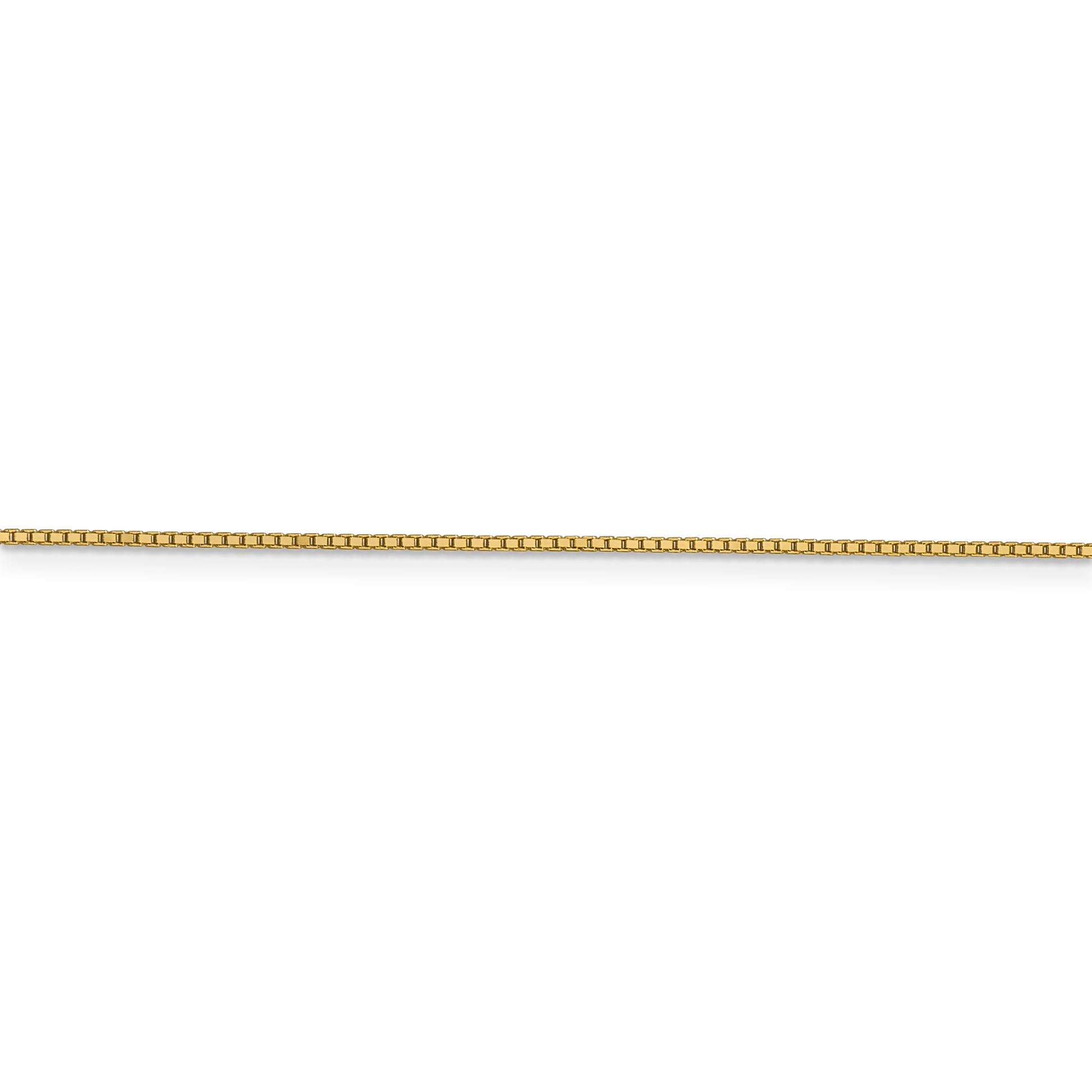 14k .95mm Box Chain - Solomon Jewelers
