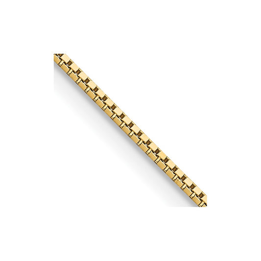 14k .95mm Box Chain - Solomon Jewelers