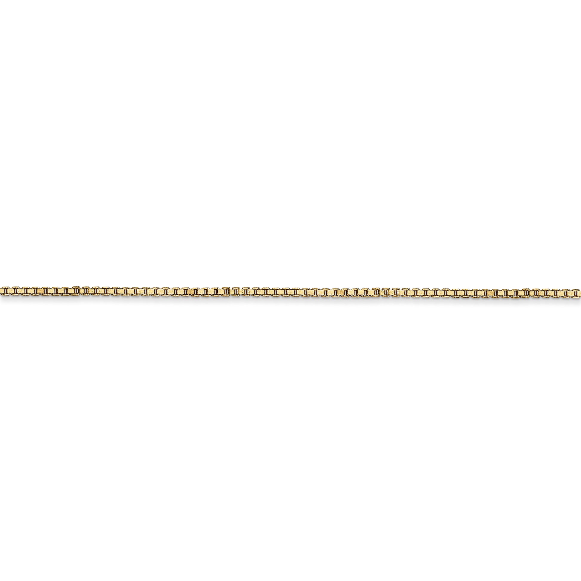 14k 1mm Box Chain - Solomon Jewelers