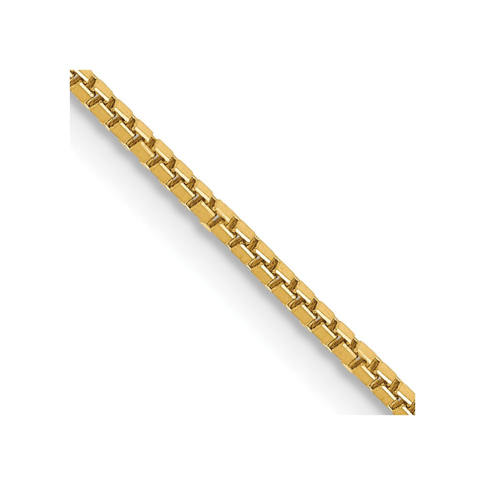 14k 1mm Box Chain - Solomon Jewelers