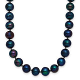 14k-6-7mm-black-near-round-freshwater-cultured-pearl-necklace-SolomonJeweler-Wichita-KS-CustomJewelry
