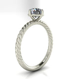 1/2 Ctw Braided Solitaire Lab Diamond Engagement Ring (VS1-G)