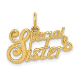 14k gold sister charm pendant from Solomon Jewelers, featuring a delicate design perfect for jewelry and gift-giving.