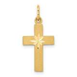 14k-small-diamond-cut-cross-pendant-SolomonJeweler-Wichita-KS-CustomJewelry