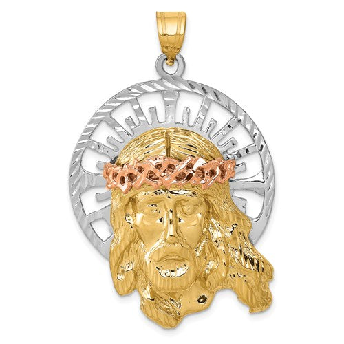 14k-tri-color-jesus-pendant-SolomonJeweler-Wichita-KS-CustomJewelry