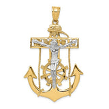 14k-two-tone-mariners-crucifix-pendant-SolomonJeweler-Wichita-KS-CustomJewelry