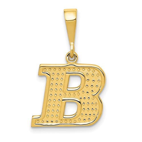 14k-textured-initial-b-charm-SolomonJeweler-Wichita-KS-CustomJewelry