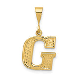 14k-textured-initial-g-charm-SolomonJeweler-Wichita-KS-CustomJewelry