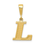 14k-textured-initial-l-charm-SolomonJeweler-Wichita-KS-CustomJewelry