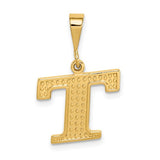 14k-textured-initial-t-charm-SolomonJeweler-Wichita-KS-CustomJewelry
