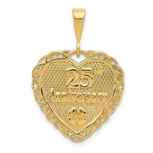 14k-reversible-25th-anniversary-charm-SolomonJeweler-Wichita-KS-CustomJewelry