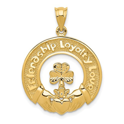 14k-claddagh-leaf-charm-SolomonJeweler-Wichita-KS-CustomJewelry