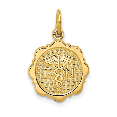 14k-rn-registered-nurse-disc-charm-SolomonJeweler-Wichita-KS-CustomJewelry
