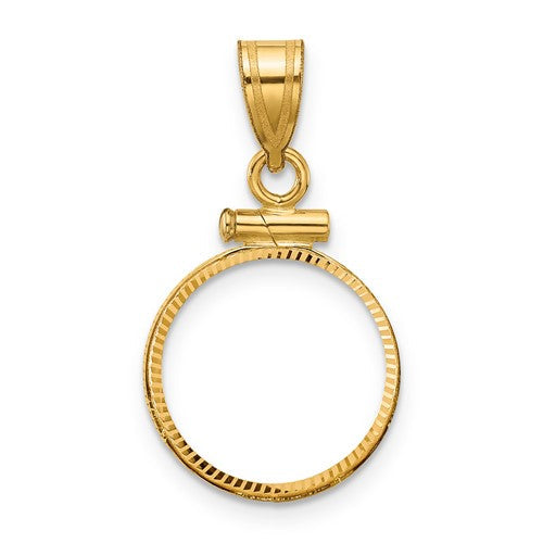 14k-diamond-cut-14-0mm-x-1-1mm-screw-top-coin-bezel-pendant-SolomonJeweler-Wichita-KS-CustomJewelry