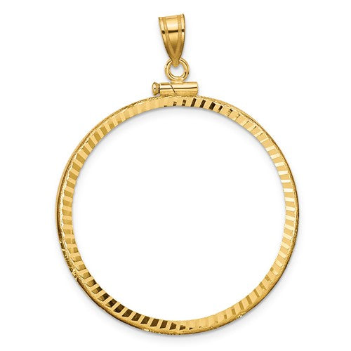 14k-diamond-cut-34-2mm-x-2-85mm-screw-top-coin-bezel-pendant-SolomonJeweler-Wichita-KS-CustomJewelry