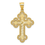 14k-budded-greek-key-cross-pendant-SolomonJeweler-Wichita-KS-CustomJewelry