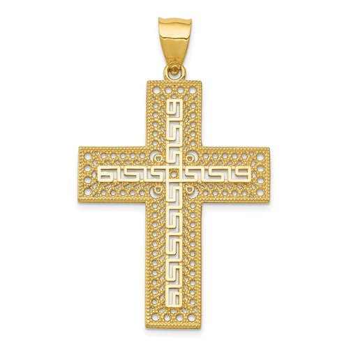 14k-greek-key-filigree-cross-pendant-SolomonJeweler-Wichita-KS-CustomJewelry