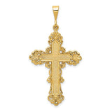 14k-fleur-de-lis-cross-pendant-SolomonJeweler-Wichita-KS-CustomJewelry