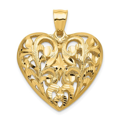 14k-polished-diamond-cut-filigree-3-d-heart-pendant-SolomonJeweler-Wichita-KS-CustomJewelry