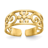 14k-floral-toe-ring-SolomonJeweler-Wichita-KS-CustomJewelry