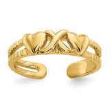 14k-hearts-and-x-toe-ring-SolomonJeweler-Wichita-KS-CustomJewelry