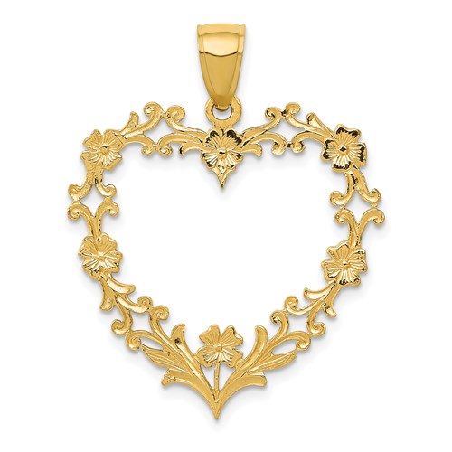 14k-polished-floral-border-heart-pendant-SolomonJeweler-Wichita-KS-CustomJewelry