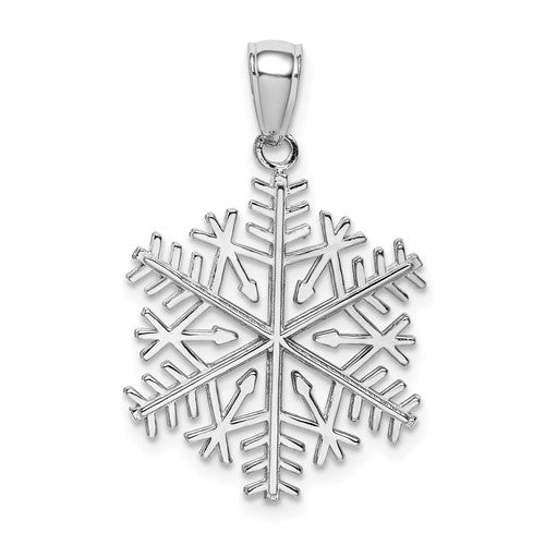 14k-white-gold-polished-snowflake-pendant-SolomonJeweler-Wichita-KS-CustomJewelry
