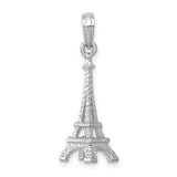 14k-white-gold-solid-polished-3-d-eiffel-tower-charm-SolomonJeweler-Wichita-KS-CustomJewelry