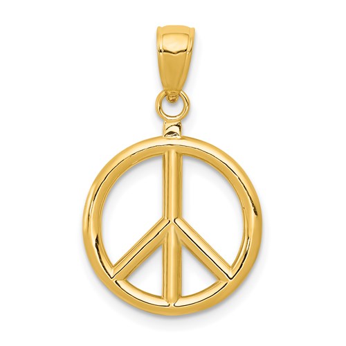 14k-3d-polished-peace-sign-charm-SolomonJeweler-Wichita-KS-CustomJewelry