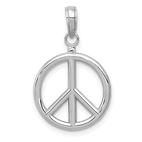 14k-white-gold-3d-polished-peace-sign-charm-SolomonJeweler-Wichita-KS-CustomJewelry
