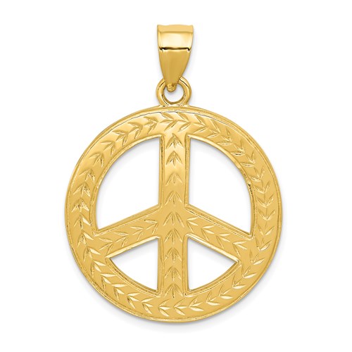 14k-solid-polished-peace-sign-pendant-SolomonJeweler-Wichita-KS-CustomJewelry
