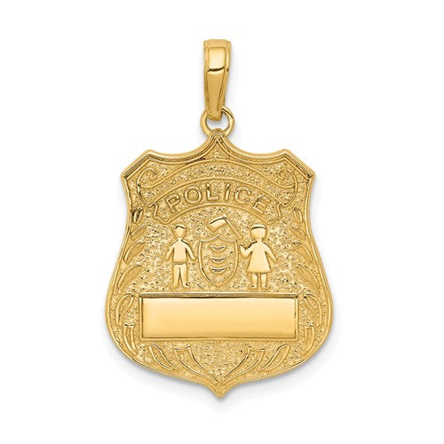 14k-large-police-badge-pendant-SolomonJeweler-Wichita-KS-CustomJewelry