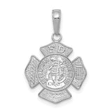14k-white-gold-small-st-florian-badge-pendant-SolomonJeweler-Wichita-KS-CustomJewelry