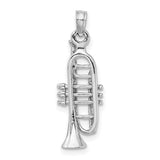 14k-white-gold-solid-polished-3-d-trumpet-pendant-SolomonJeweler-Wichita-KS-CustomJewelry