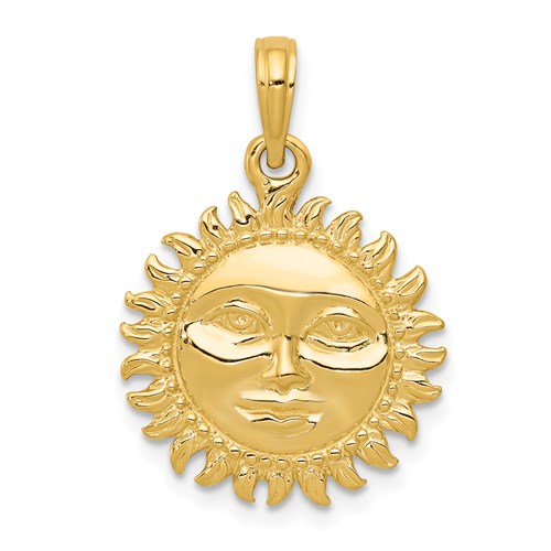14k-solid-polished-reversible-sun-pendant-SolomonJeweler-Wichita-KS-CustomJewelry