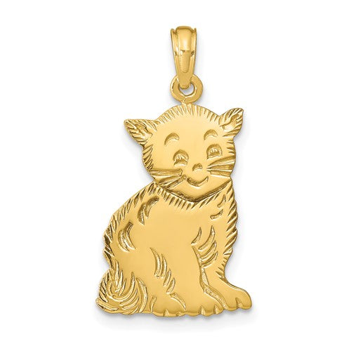 14k-polished-cat-charm-SolomonJeweler-Wichita-KS-CustomJewelry