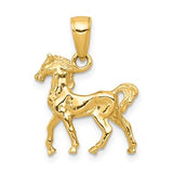 14k-solid-polished-3-d-horse-charm-SolomonJeweler-Wichita-KS-CustomJewelry