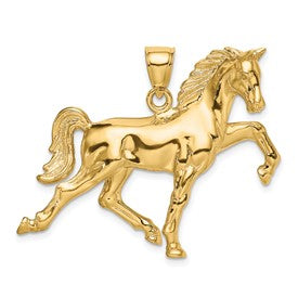14k-hollow-polished-3-d-horse-charm-SolomonJeweler-Wichita-KS-CustomJewelry